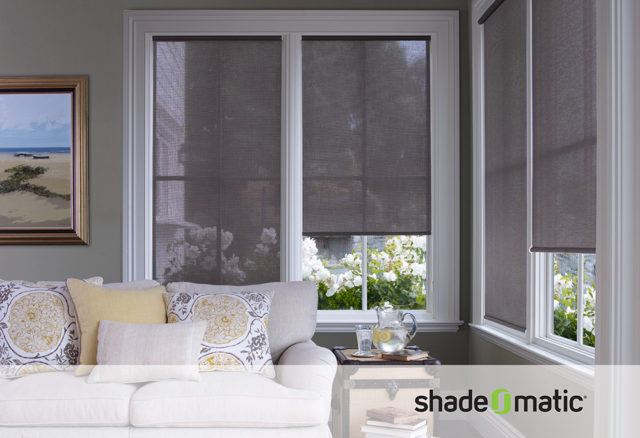 Shade-O-Matic blinds in living room