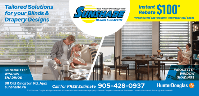 Sunshade Blinds & Drapery poster